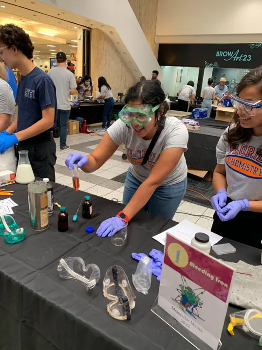 Photo of group members at Molecular Mania, 2022.