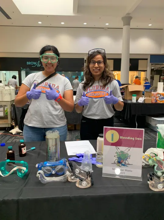 Photo of group members at Molecular Mania, 2022.